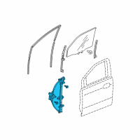 OEM 2010 Honda Odyssey Regulator Assembly, Right Front Door Power Diagram - 72210-SHJ-A02