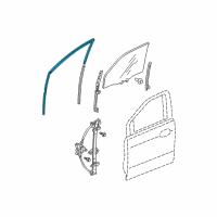 OEM 2006 Honda Odyssey Channel, Left Front Door Run Diagram - 72275-SHJ-A02