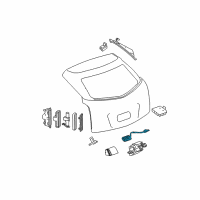 OEM 2014 Cadillac SRX Release Switch Diagram - 22864426