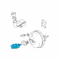 OEM Scion xA Master Cylinder Diagram - 47207-52012