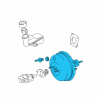 OEM 2006 Scion xA Booster Assembly Diagram - 44610-52341