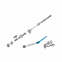 OEM Lincoln Intermed Shaft Diagram - 5W1Z-3B676-AB