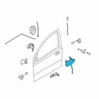 OEM 2009 Pontiac G3 Handle Asm, Front Side Door Outside *Paint To Mat Diagram - 96409548