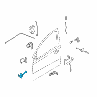 OEM 2004 Chevrolet Aveo Door Check Diagram - 42624589