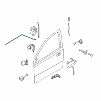 OEM Pontiac G3 Control Rod Diagram - 96649045