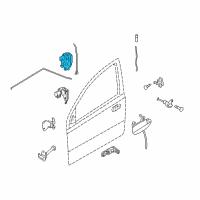 OEM Chevrolet Aveo5 Lock Assembly Diagram - 96272644