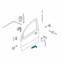 OEM 2009 Pontiac G3 Cylinder Kit, Front Side Door Lock (W/ Key) Diagram - 93745824