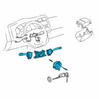 OEM 1997 Toyota RAV4 Switch Assy, Turn Signal Diagram - 84310-42051