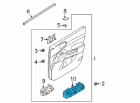 OEM 2021 Kia Sorento Unit Assy-Power Wind Diagram - 93571P2420