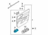 OEM 2021 Kia Sorento Unit Assy-Power Wind Diagram - 93581P2220