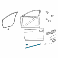 OEM 2016 Toyota Camry Lower Weatherstrip Diagram - 67863-06081
