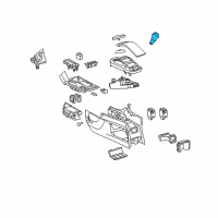 OEM Lexus RX450h Knob Sub-Assembly, Shift Diagram - 33504-0E050-C2