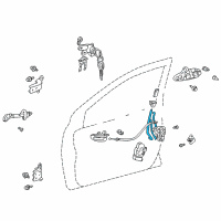OEM Toyota Echo Lock Rod Diagram - 69733-52010