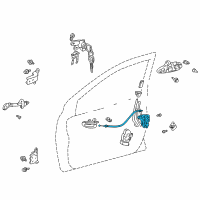 OEM Toyota Echo Lock Assembly Diagram - 69320-52100