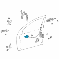 OEM 2003 Toyota Echo Interior Door Handle Diagram - 6920552040E0