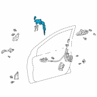 OEM Toyota Echo Cylinder & Keys Diagram - 69051-52110