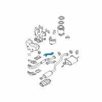 OEM 2002 Nissan Sentra INSULATOR-Heat, Front Tube Upper Diagram - 20525-6M300