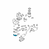 OEM 2002 Nissan Sentra Heat Insulator-Exhaust Tube, Front Lower Diagram - 20510-F4600