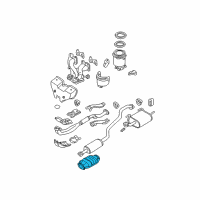 OEM Nissan Sentra Three Way Catalytic Converter Diagram - 20800-6M225