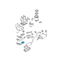 OEM 2002 Nissan Sentra Heat Insulator-Exhaust Tube, Front Lower Diagram - 20512-4Z405