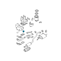 OEM 2001 Nissan Sentra Mounting-Exhaust, Rubber Diagram - 20651-4Z000
