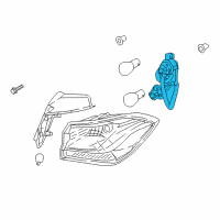 OEM 2018 Hyundai Elantra GT Rear Combination Holder & Wiring, Exterior Diagram - 92480-G3010