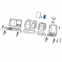 OEM 2022 Ram 2500 CUPHOLDER-Console Diagram - 1NN45LU7AC