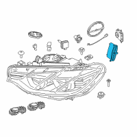 OEM 2016 BMW 435i xDrive Gran Coupe Headlight Driver Module, Xenon Lights Diagram - 63-11-7-316-187