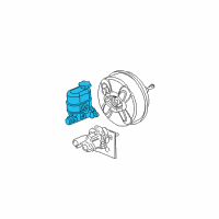 OEM GMC Sierra 3500 HD Cylinder Asm, Brake Master Diagram - 19209191