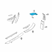 OEM 2017 BMW X6 Cover, Column A Left Diagram - 51-43-8-061-375