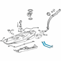 OEM 2017 Toyota RAV4 Tank Strap Diagram - 77602-42040