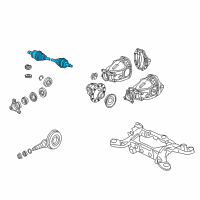 OEM Dodge Magnum Axle Half Shaft Diagram - 68154334AA