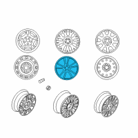 OEM 2004 Mercury Marauder Wheel, Alloy Diagram - 3W3Z-1007-BA