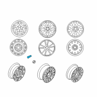 OEM 2003 Mercury Grand Marquis Valve Stem Diagram - 3W3Z-1700-AA