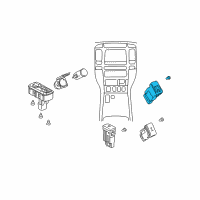 OEM Toyota Land Cruiser Seat Heat Switch Diagram - 84751-60110