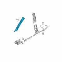 OEM 2006 Hyundai Accent Trim Assembly-Front Pillar RH Diagram - 85820-1E050-OR