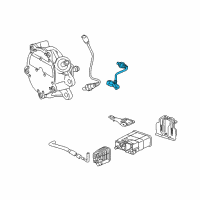 OEM Toyota Corolla iM Rear Oxygen Sensor Diagram - 89465-12A40