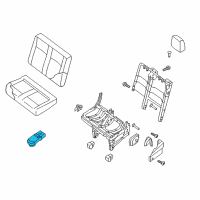 OEM 2016 Nissan NV3500 Cup Holder Assembly Right Diagram - 88337-1PC0A