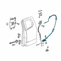 OEM 2020 GMC Canyon Lower Latch Diagram - 23335315