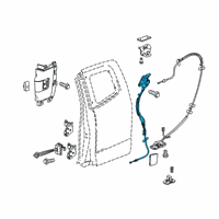 OEM Chevrolet Colorado Upper Latch Diagram - 23463931