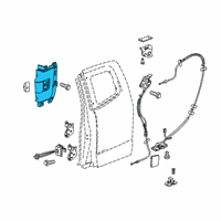 OEM 2017 GMC Canyon Lock Assembly Diagram - 23385062