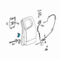 OEM Chevrolet Colorado Upper Hinge Diagram - 52020385