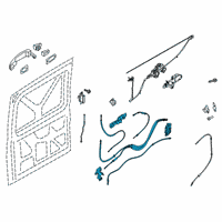 OEM 2018 Ford Transit-350 Latch Assembly Diagram - CK4Z-61264A00-D