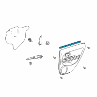 OEM 2004 Scion xA Belt Weatherstrip Diagram - 68173-52080