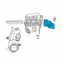 OEM 2009 Dodge Grand Caravan Air Cleaner Hose Diagram - 4809869AC