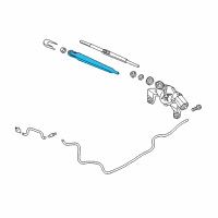 OEM Hyundai Santa Fe Rear Wiper Arm Assembly Diagram - 98811-B8000