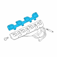 OEM Dodge Challenger Gasket-Exhaust Manifold Diagram - 5038099AA