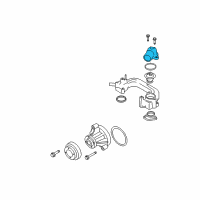 OEM 2008 Ford Explorer Sport Trac Upper Housing Diagram - 7R3Z-8592-A