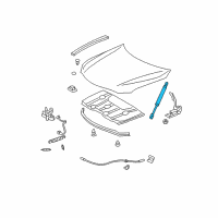 OEM 2007 Toyota Camry Support Cylinder Diagram - 53450-06042