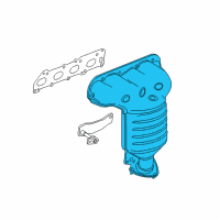 OEM 2015 Chevrolet Volt Exhaust Manifold Assembly (W/ 3Way Catalytic Converter) Diagram - 55582598